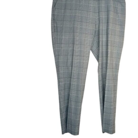 NDSTRY by ICO Womens Jordan Belted Pants in Glen Plaid Plus 24 New - Picture 2 of 4
